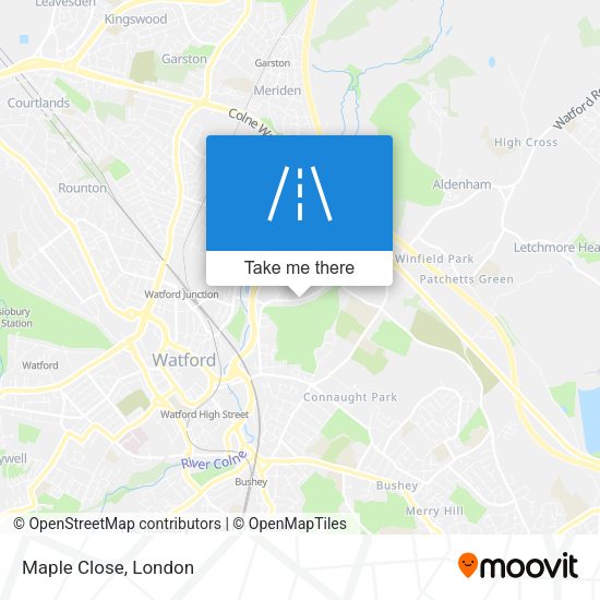 Maple Close map