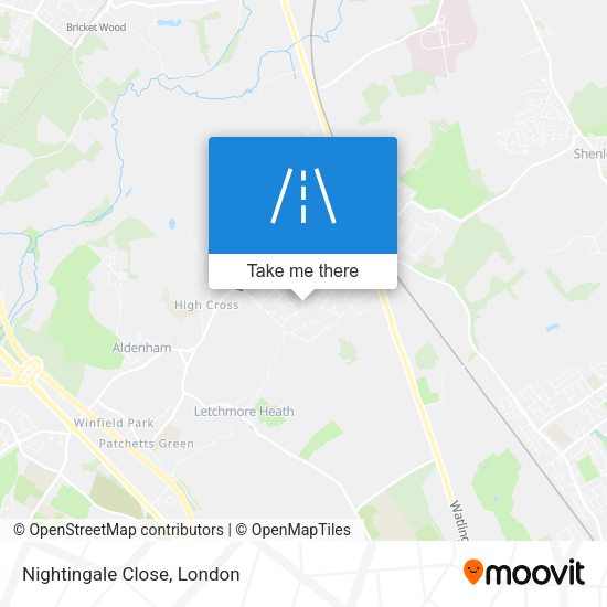 Nightingale Close map