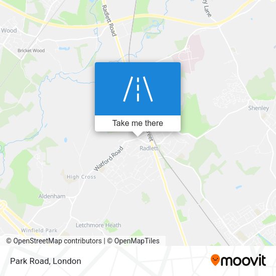 Park Road map