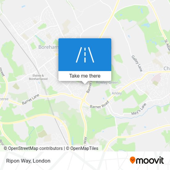 Ripon Way map