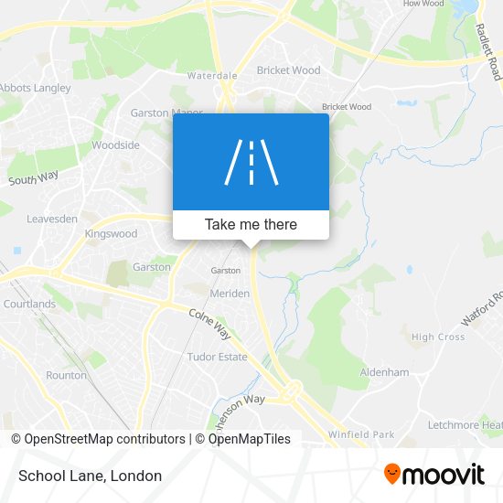 School Lane map