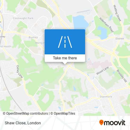 Shaw Close map