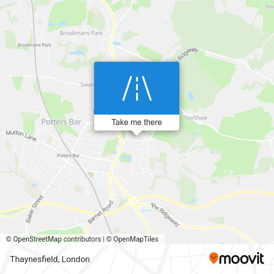 Thaynesfield map