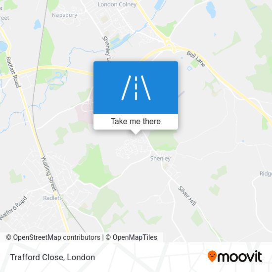 Trafford Close map