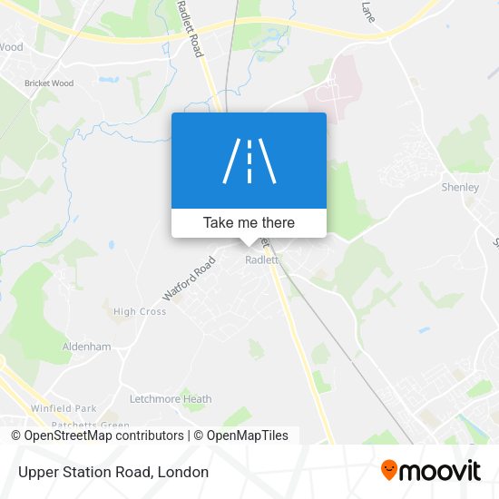 Upper Station Road map