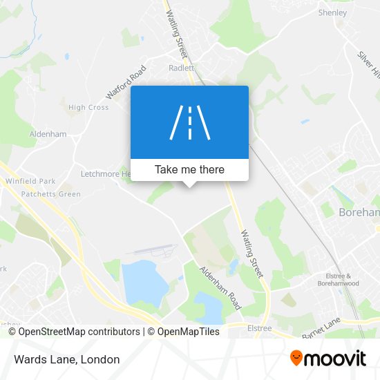 Wards Lane map