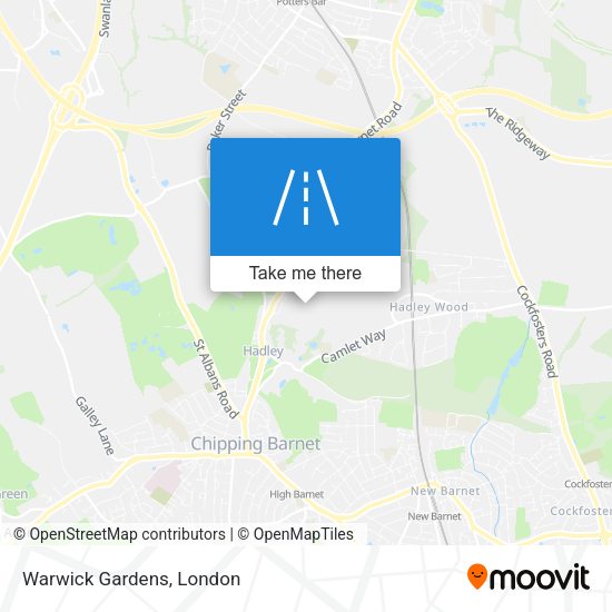 Warwick Gardens map