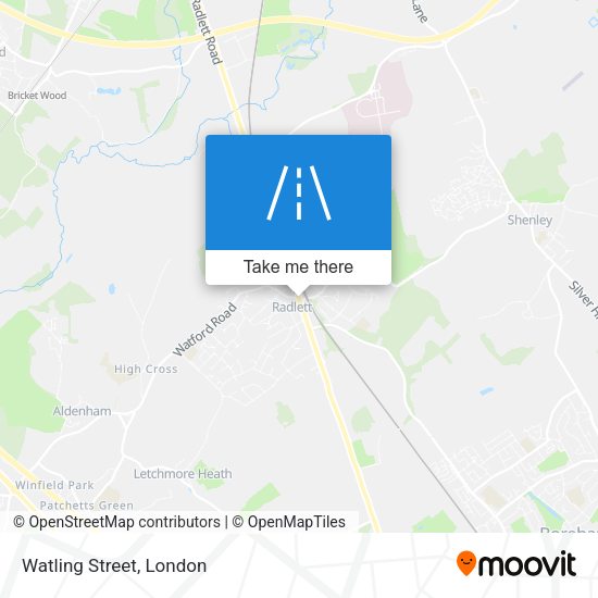 Watling Street map
