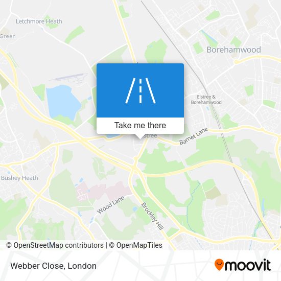 Webber Close map