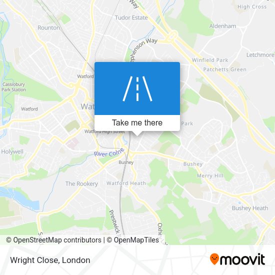 Wright Close map