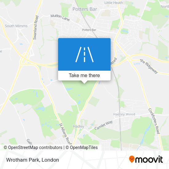 Wrotham Park map
