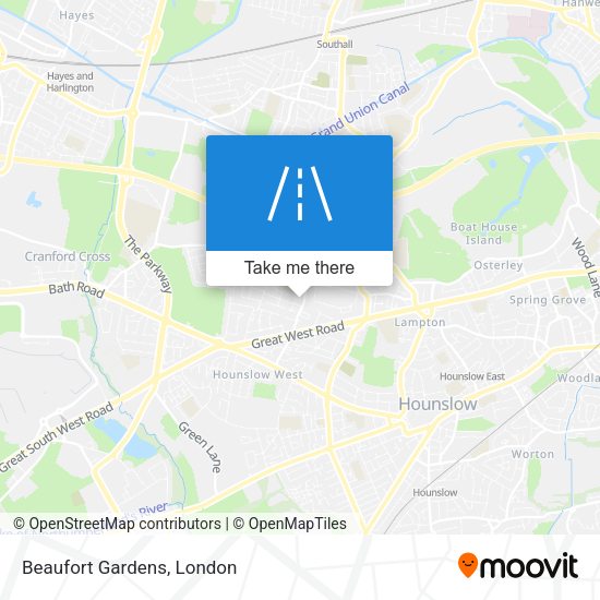 Beaufort Gardens map