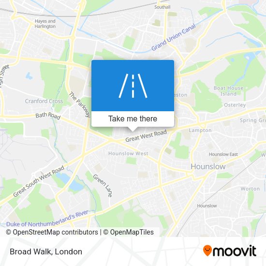 Broad Walk map