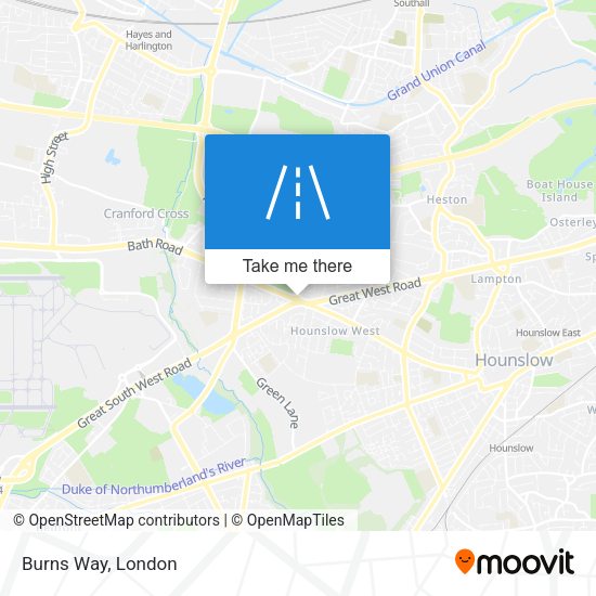 Burns Way map