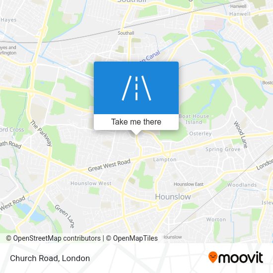 Church Road map