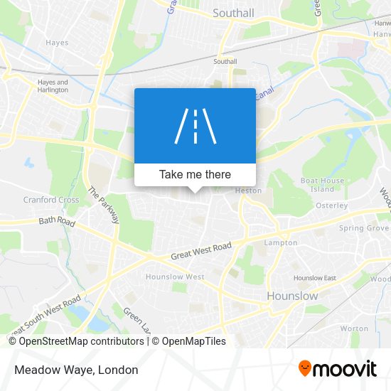 Meadow Waye map