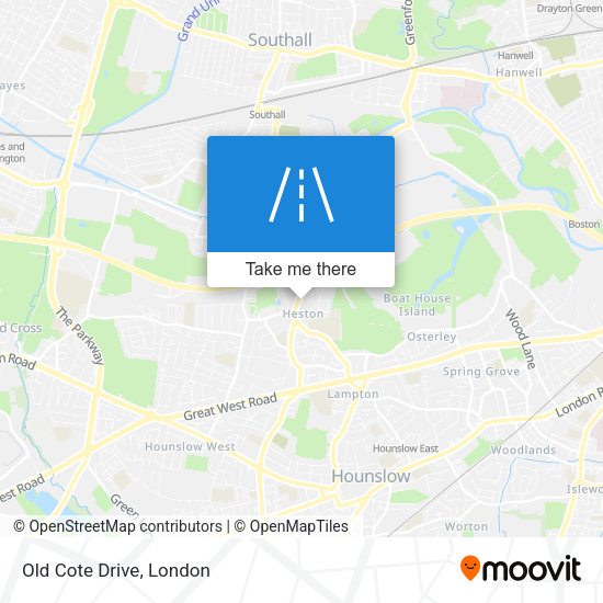 Old Cote Drive map