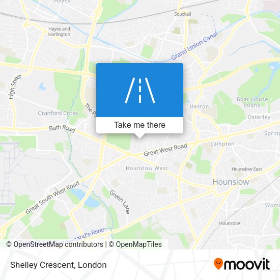 Shelley Crescent map