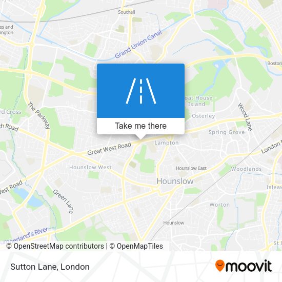 Sutton Lane map