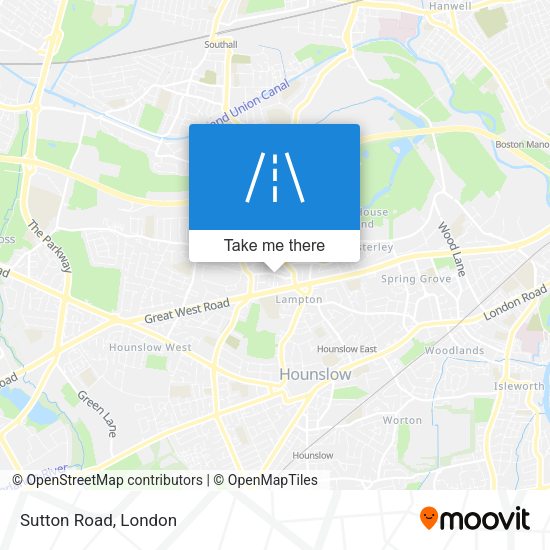Sutton Road map