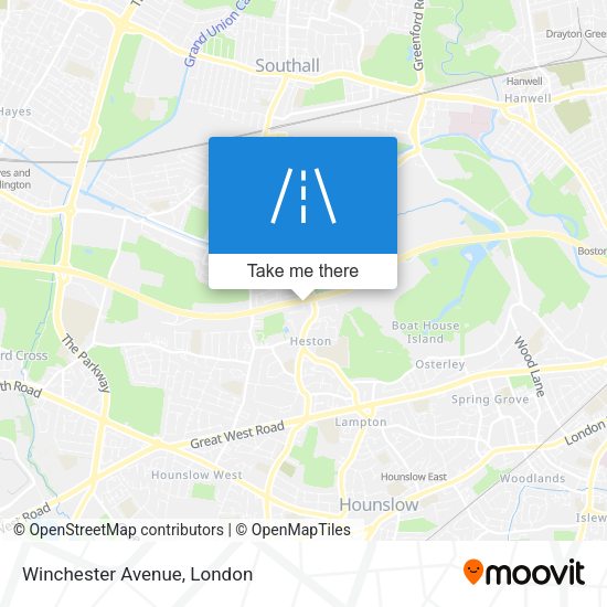 Winchester Avenue map