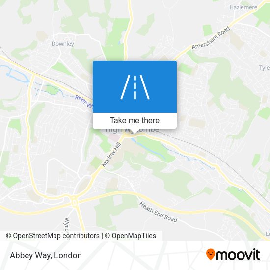 Abbey Way map