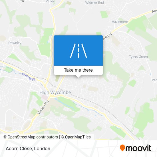 Acorn Close map