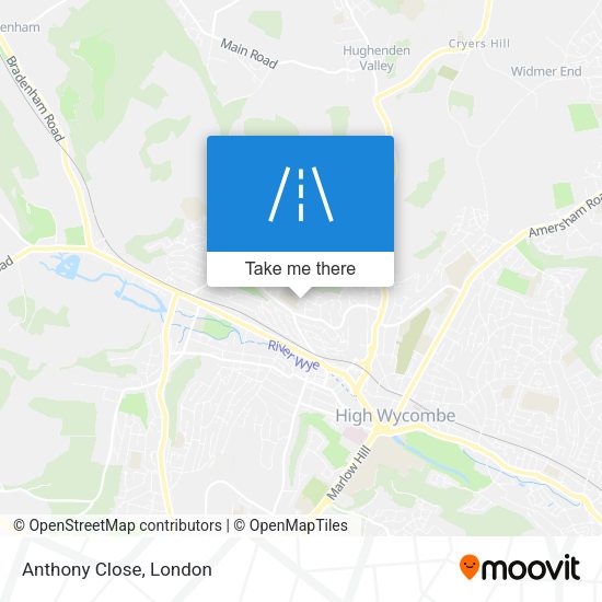 Anthony Close map