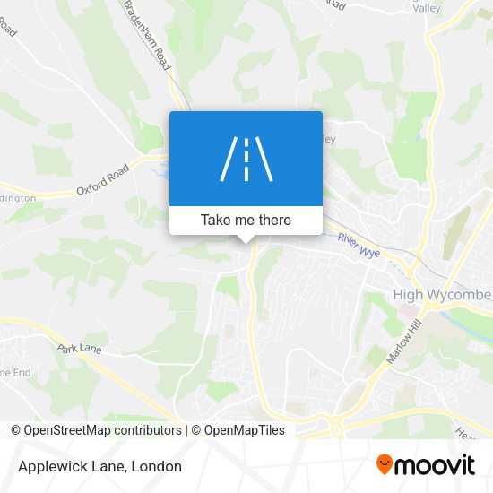 Applewick Lane map