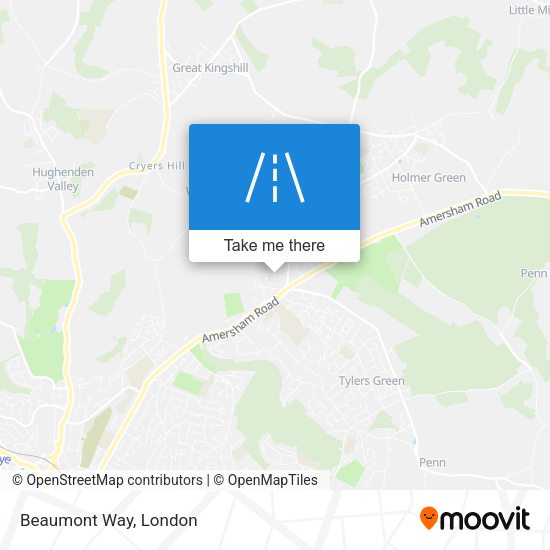 Beaumont Way map