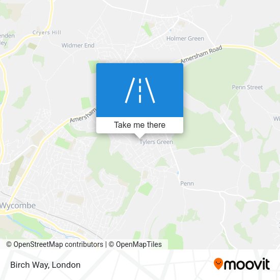 Birch Way map