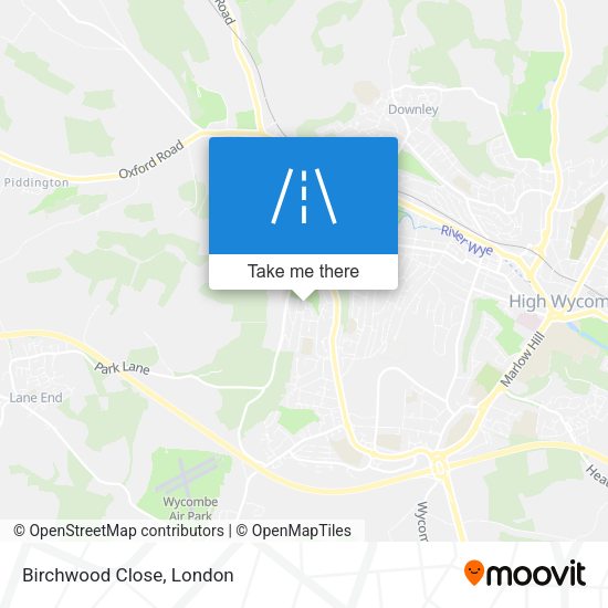 Birchwood Close map