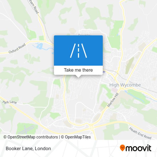 Booker Lane map
