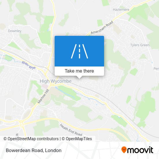 Bowerdean Road map