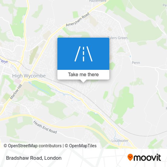 Bradshaw Road map