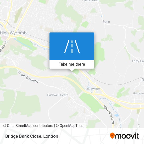Bridge Bank Close map
