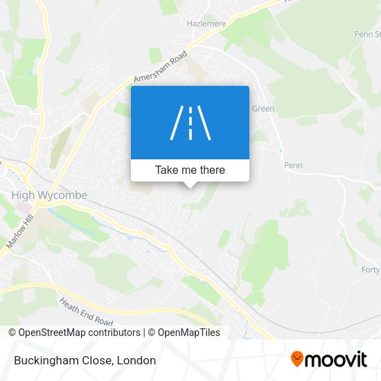 Buckingham Close map