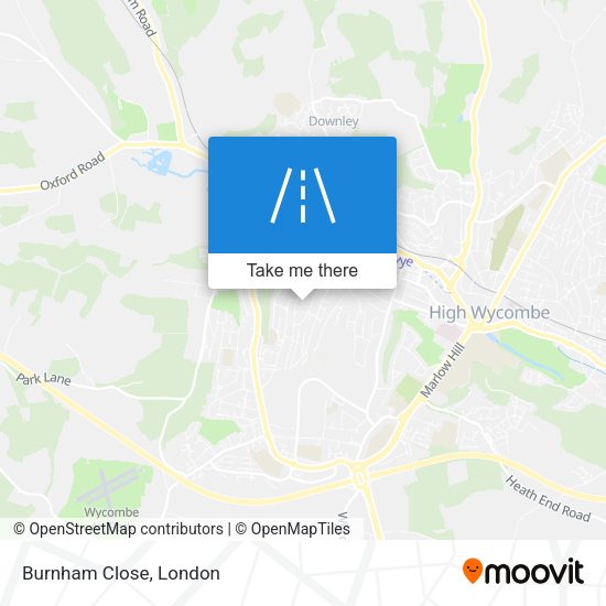 Burnham Close map