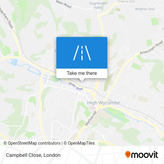 Campbell Close map