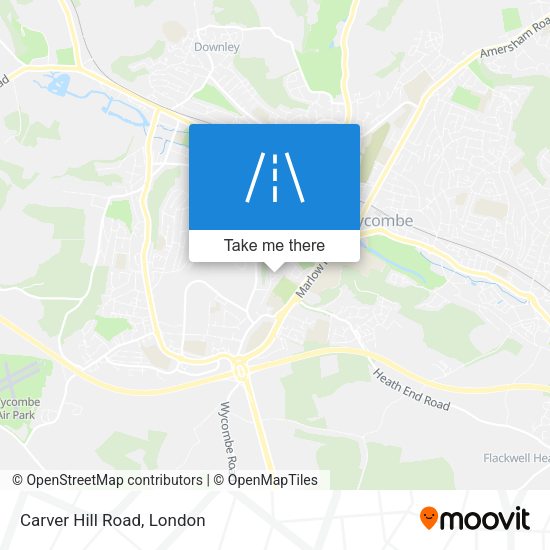 Carver Hill Road map