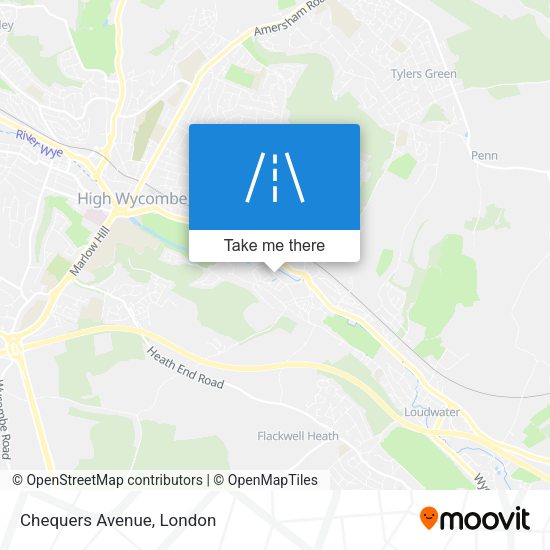Chequers Avenue map