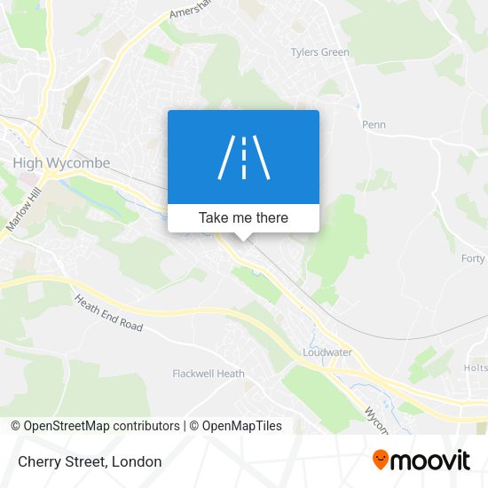 Cherry Street map
