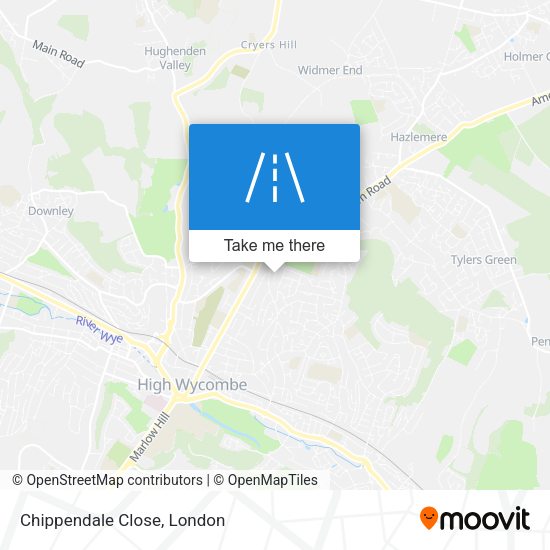 Chippendale Close map