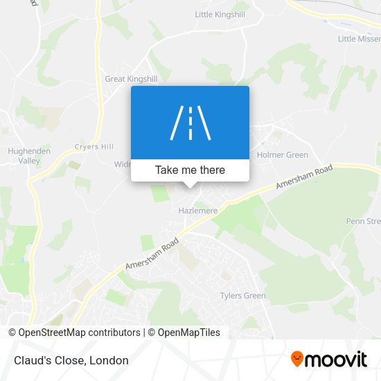 Claud's Close map
