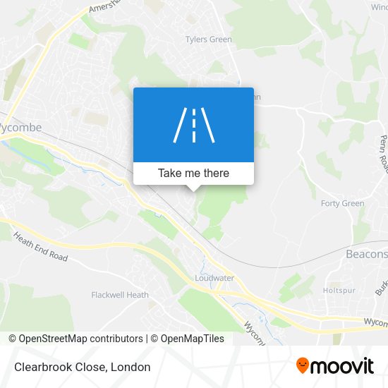 Clearbrook Close map
