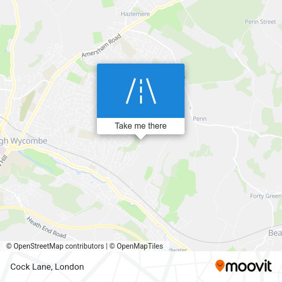 Cock Lane map
