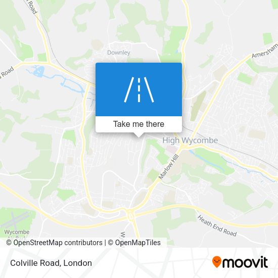 Colville Road map