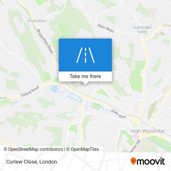 Curlew Close map