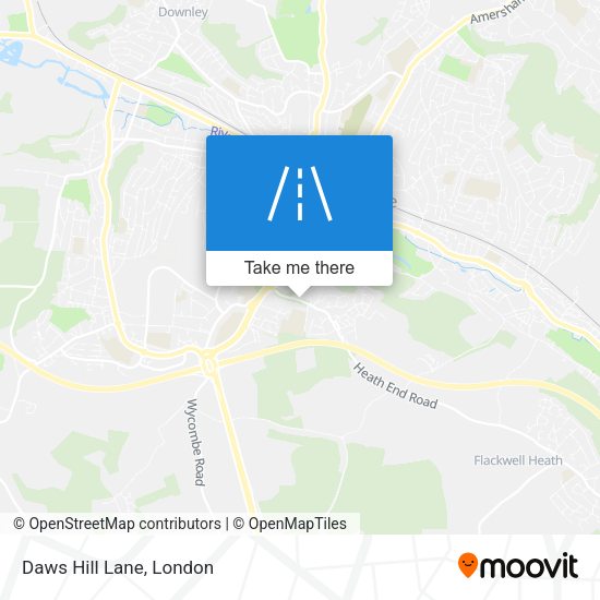 Daws Hill Lane map