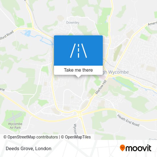 Deeds Grove map